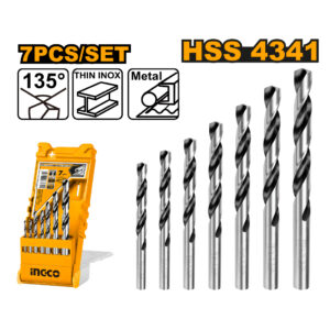 7Pcs HSS twist drill bits set
