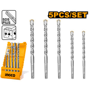 5 Pcs SDS plus hammer drill bits set