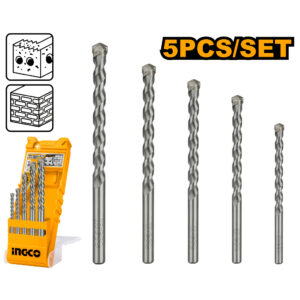 5 Pcs masonry drill bit set