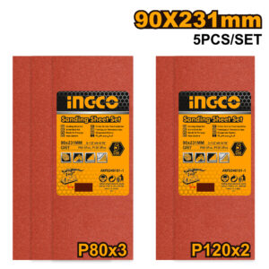 Sanding sheet set