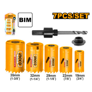 Bi-metal hole saw set