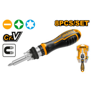 8 Pcs ratchet screwdriver set