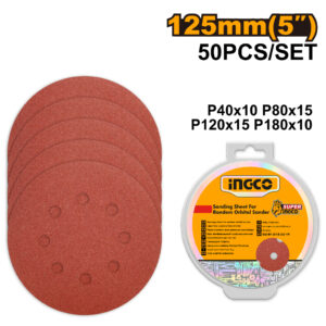 Sanding sheet for random orbital sander
