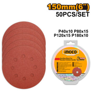 Sanding sheet for random orbital sander
