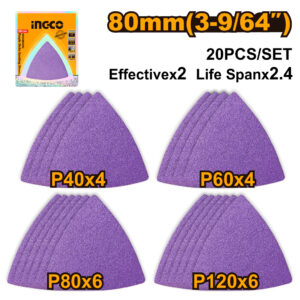Purple delta sanding sheets