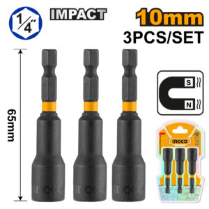 3 Pcs impact magnetic nut set