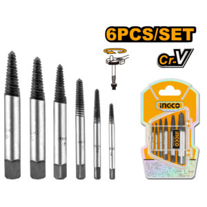 6 Pcs screw extractor set
