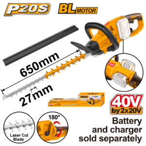 Cordless hedge trimmer