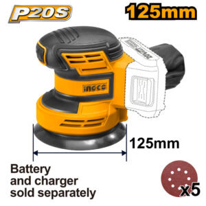 Cordless random orbit sander