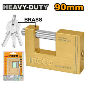 Heavy duty brass block padlock