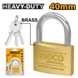 Heavy duty brass padlock