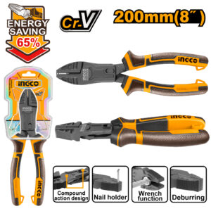 Compound action combination pliers