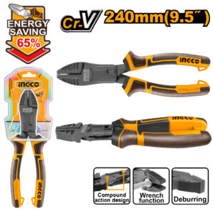 Compound action combination pliers