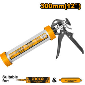 Aluminum caulking gun