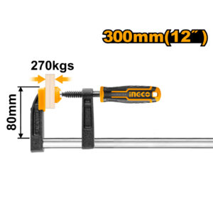 F clamp with plastic handle