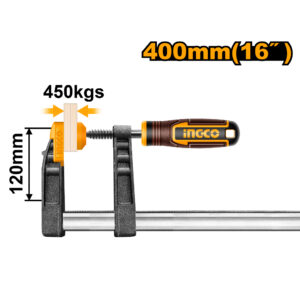 F clamp with plastic handle
