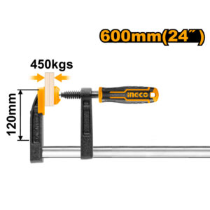 F clamp with plastic handle