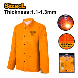 Leather welding jacket