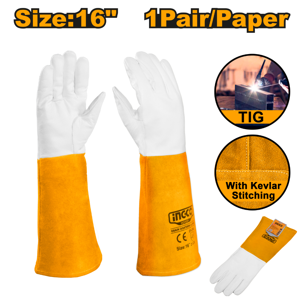 Grain goatskin gloves