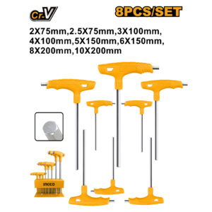 8 Pcs T-handle hex wrench set