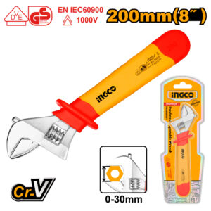 Insulated adjustable wrench