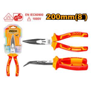 Insulated bent nose pliers