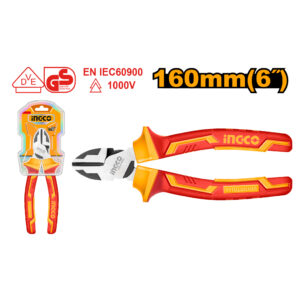 Insulated high leverage diagonal cutting pliers