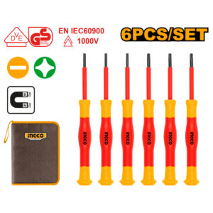 6Pcs insulated precision screwdriver set