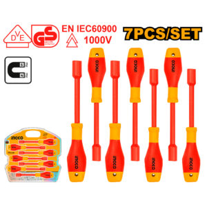 7 Pcs insulated nut screwdriver set