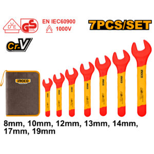 7 Pcs insulated open end spanners set