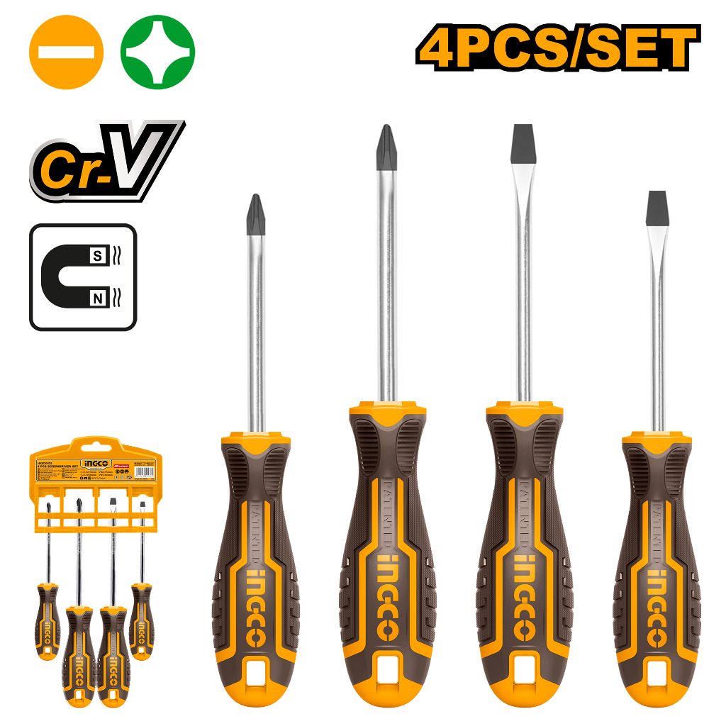 Heavy-Duty Jobsite Backpack With 48 Pockets + 8-Pc Screwdriver Set – Black