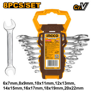Double open end spanner set