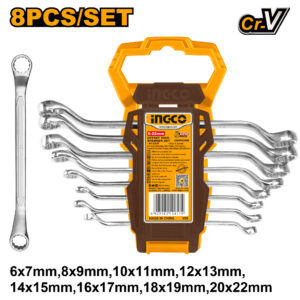 Offset ring spanner set
