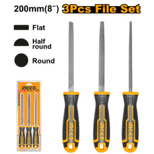 3 Pcs steel file set
