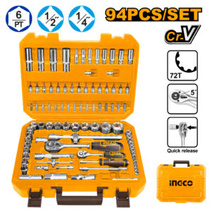 94 Pcs 1/4"&1/2" socket set