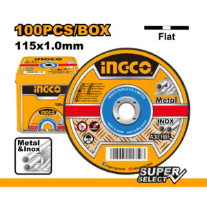 Abrasive metal cutting disc set