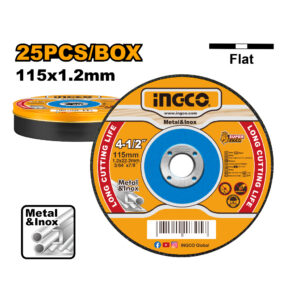 Abrasive metal cutting disc set