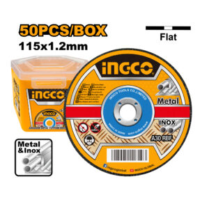 Abrasive metal cutting disc set