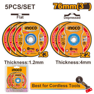 5PCS Abrasive metal cutting and grinding disc set
