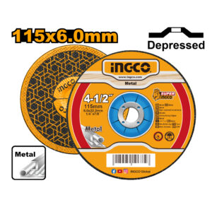 Abrasive metal grinding disc