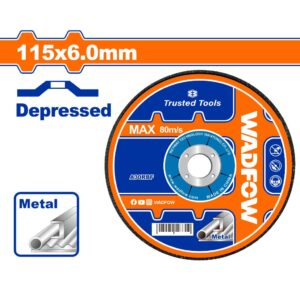 Abrasive metal grinding disc