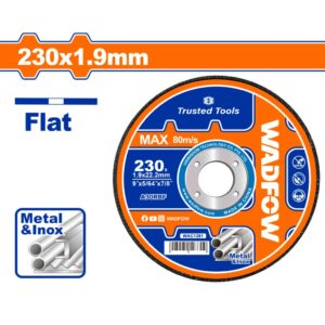 Abrasive metal cutting disc
