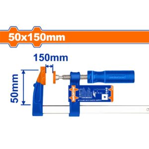 F clamp with plastic handle