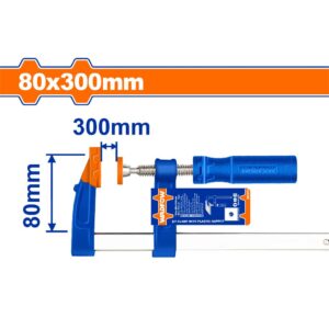 F clamp with plastic handle