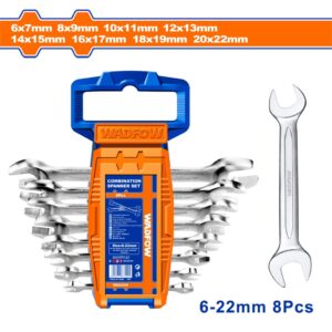 Double open end spanner set