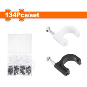 134 Pcs cable clip kit