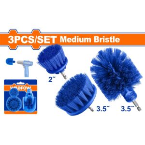 3 Pcs Medium bristle brush set