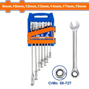 7 Pcs ratchet spanner set