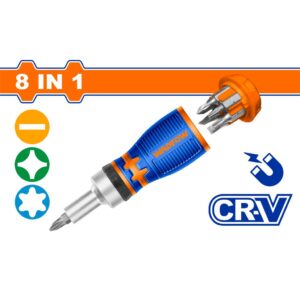8 in 1 stubby ratchet screwdriver set