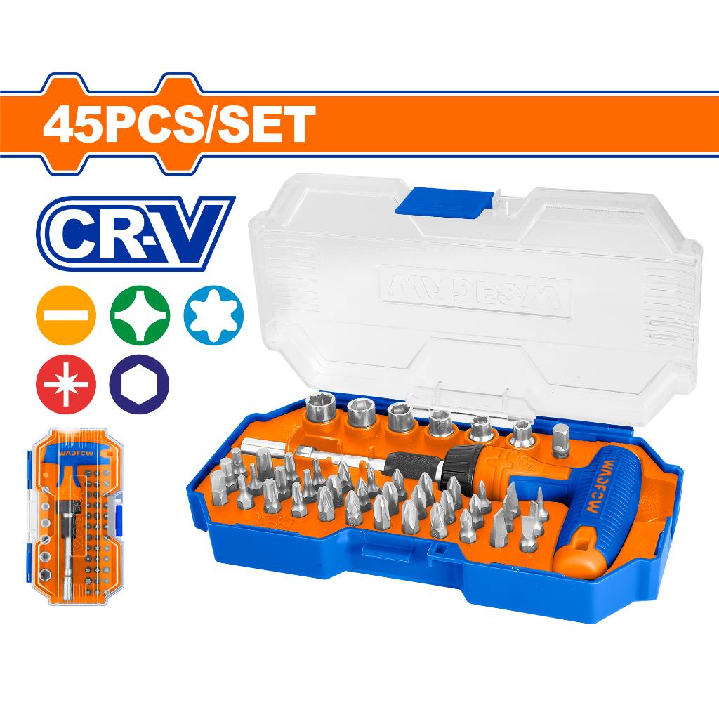 45 Pcs T-handle wrench screwdriver set